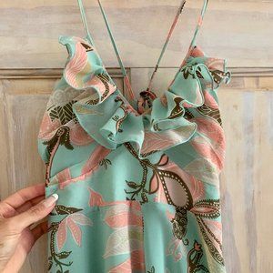 (MARKED DOWN!!) Gorgeous Floral Maxi Dress with Low Back (XS)